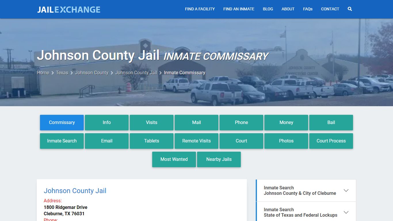 Johnson County Jail Inmate Commissary - Jail Exchange